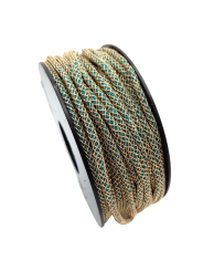 cablet 2mm dorè pavone