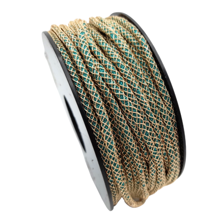 cablet 2mm dorè pavone