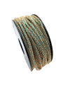 cablet 2mm dorè pavone