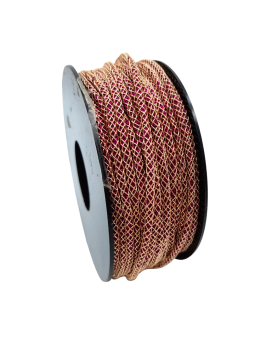 cablet 2mm dorè fucsia