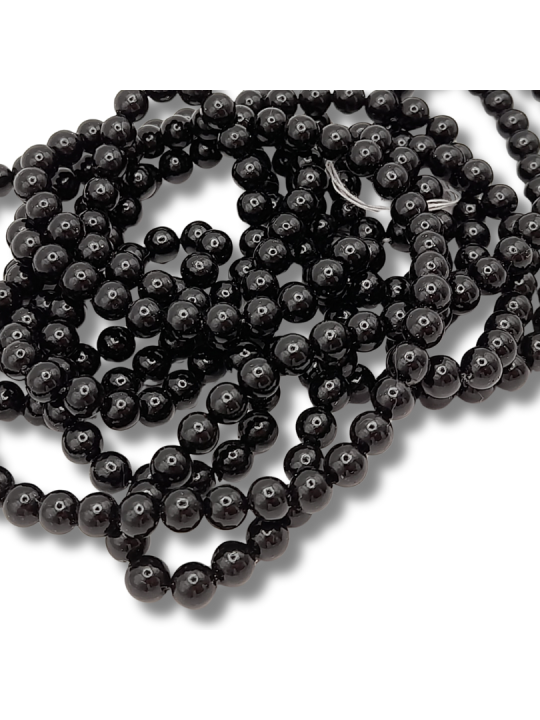 Perle Giapponesi 5mm nero lucido