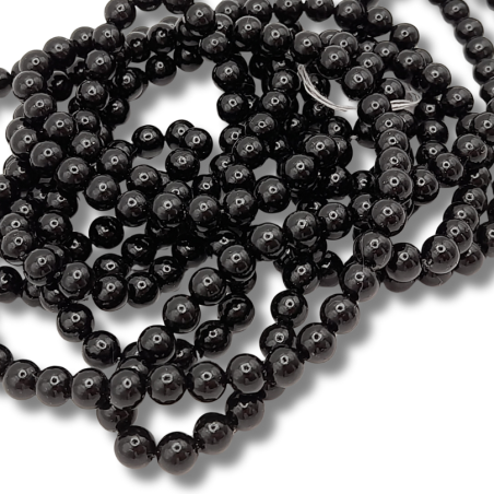 Perle Giapponesi 5mm nero lucido