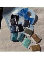 Mini blue bag card elastici