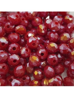 Cristalli 6 mm-CL85 Bordeaux chiaro specchiato