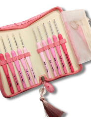 Pochette uncinetti etimo rose