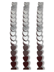 ematite cuore foro passante 4 mm canna di fucile