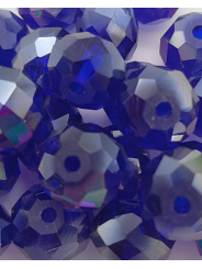 Cristalli rotondi 10mm -  43 blu trasparente