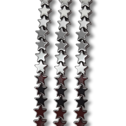 ematite stelle canna di fucile foro passante 6mm